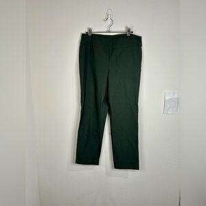 Tribal Women’s Grey Ankle Pants Size 10 Stretch Waist Cropped Trousers